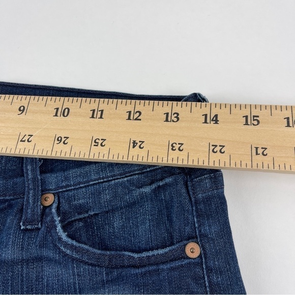 7 For All Mankind Jeans Womens Size 26 The Skinny Blue Dark Wash Denim - Picture 6 of 12
